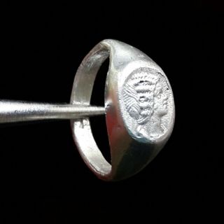 Massive Roman Silver Julia Domna Ring