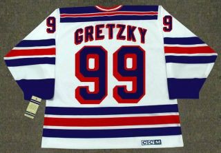 Wayne Gretzky York Rangers 1996 Ccm Vintage Home Nhl Hockey Jersey
