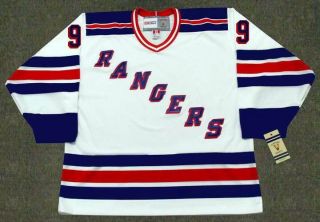 WAYNE GRETZKY York Rangers 1996 CCM Vintage Home NHL Hockey Jersey 2