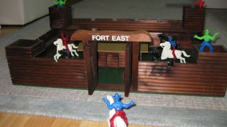 Wild West Fort Play Set Solid Wood Fort Vintage Made In Denmark 5 Day