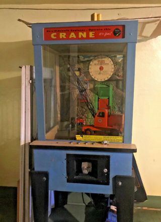 Vintage Williams Crane/hopper Sidewalk Engineer Coin Operated Arcade Game