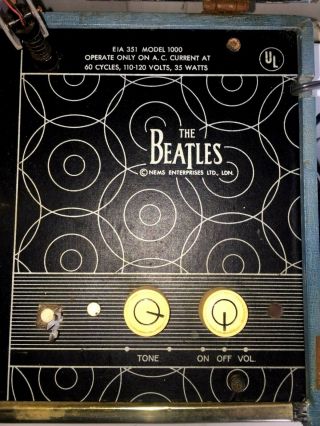 RARE 1964 NEMS THE BEATLES RECORD PLAYER PHONOGRAPH MODEL 1000 9