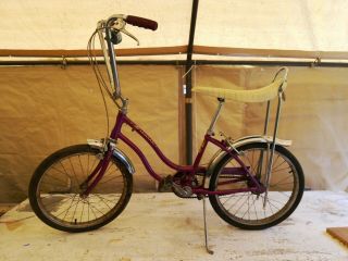 Vintage 1969 Schwinn Fairlady 3 - speed Bike banana seat Sting Ray barn find girls 2