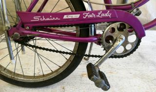 Vintage 1969 Schwinn Fairlady 3 - speed Bike banana seat Sting Ray barn find girls 3