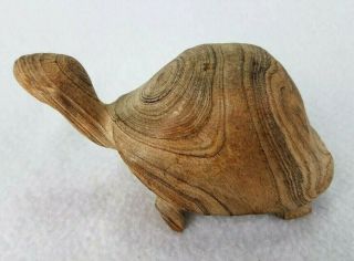 Vintage - C.  M.  Copeland - Signed - Carved Turtle - Folk Art