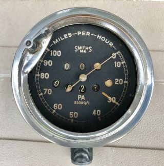 Vintage Smiths Ariel Speedometer Speedo Square Four Brough Jap Racing Pre War