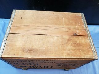 Vintage Olympia Beer Wood Crate Washington State Tumwater Man Cave Home Pub 3
