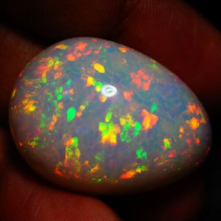 55.  86 Ct 5/5 Brightness Extremely Rare Ethiopian Welo Opal (watch Video)