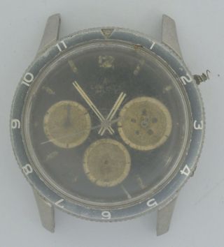 Rare Vintage BREITLING Co - Pilot Chronograph 765 - CP,  Venus 178.  Repairs 3