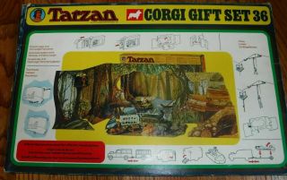 Vintage Corgi Toys Gift Set 36 TARZAN NComplete all 1976 Scare 4