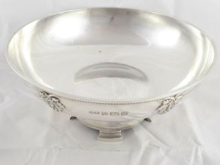 RARE A E JONES ENGLISH SOLID STERLING SILVER FRUIT BOWL GRAPE 1986 858 g 3