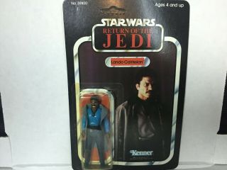 Vintage 1984 Star Wars Lando Carlissian Return Of The Jedi Rotj Kenner Unpunched