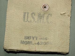 Usmc Marine Us Ww2 M - 1 Carbine Boyt Khaki Ammo Pouch N/mint 