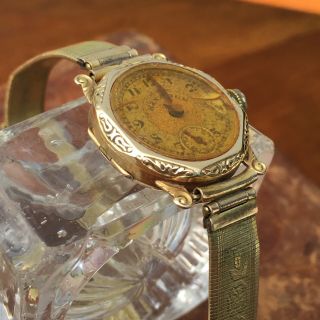 Rare Antique Victorian 14k Solid Gold Kennisur 21 Jewel Women’s Wristwatch