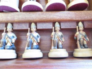 Anri - Frederick the Great - - handmade chess set - - Vintage Allan Troy Chess Set 9