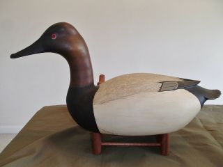 2000 Delaware River High Head Canvasback decoy pair by Bob White Tullytown,  PA 6