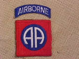 Wwii 82nd Airborne Paratrooper Patch With Tab 2