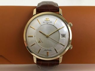 Jaeger Lecoultre Jumbo Automatic Alarm Date Vintage Swiss Watch Serviced,