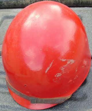Vintage Msa Wwii Helmet Liner Only Name On Interior Exterior Painted