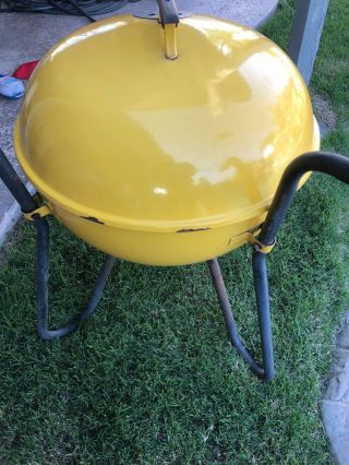 VINTAGE Weber Kettle Grill - Yellow Webber RANGER - Very RARE / Collectors 2