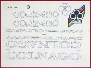 Nos Colnago Master Olympic Decals 90s Vintage