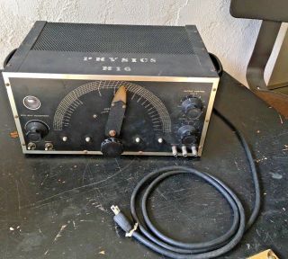 Vtg Frequency Generator 50w Usa 10 Rca Vacuum Tubes Powers Up Output