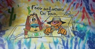 Vintage Grateful Dead “Fear and Loathing on Tour” tie dye t - shirt Large 2