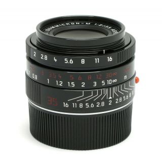 Rare 200 Made,  Leica M6 TTL 0.  85 ICS Black Paint Camera w/ 35mm f2 Lens 10