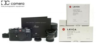 Rare 200 Made,  Leica M6 Ttl 0.  85 Ics Black Paint Camera W/ 35mm F2 Lens