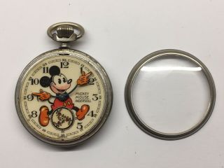 1936 Ingersoll English No 2 Mickey Mouse Red Beard Pocket Watch,  Fob 11