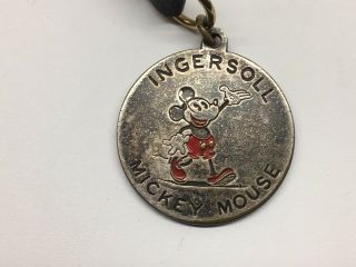 1936 Ingersoll English No 2 Mickey Mouse Red Beard Pocket Watch,  Fob 2