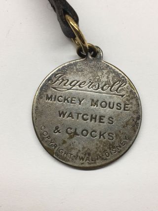 1936 Ingersoll English No 2 Mickey Mouse Red Beard Pocket Watch,  Fob 4