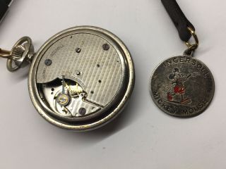 1936 Ingersoll English No 2 Mickey Mouse Red Beard Pocket Watch,  Fob 8