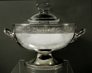 Gorham Sterling Soup Tureen 1874 Greek Revival - 86 Oz. 4