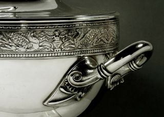 Gorham Sterling Soup Tureen 1874 Greek Revival - 86 Oz. 8