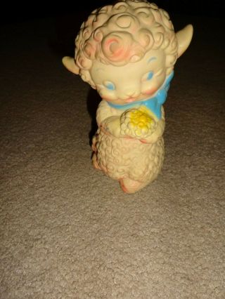 VINTAGE RUBBER LAMB SQUEAK TOY MADE IN WEST GERMANY 3