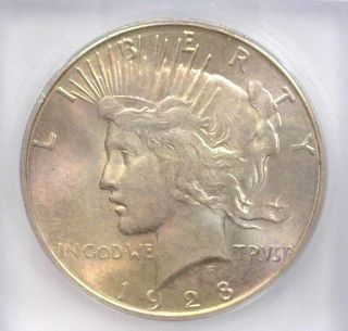 1928 - S Peace Silver Dollar Icg Ms65 Extra Rare In Gem Valued At $20,  000