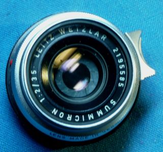 Vintage 1966 Leitz Wetzlar Germany Summicron 1:2/35 Lens Fits M3 Leica 4