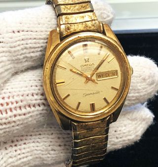 Vintage Men’s Omega Automatic Chronometer Gold Officially Certifiied Seamaster”