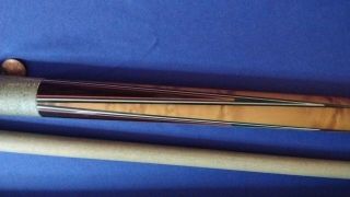 Vintage 1970’s Mali Pool Cue Stick w / Hard Case,  58 in.  20.  4 oz, 8