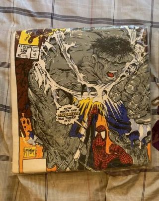 Vintage 1990 Marvel Comic Images Spider - Man T - Shirt Size Xl Deadstock Hulk