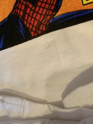 Vintage 1990 Marvel Comic Images Spider - Man T - Shirt Size XL Deadstock Hulk 4