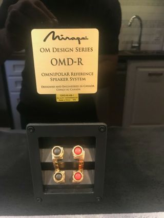 Mirage OMD - R High Gloss Black Speakers - RARE 10