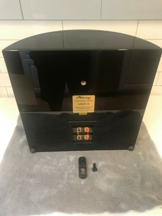 Mirage OMD - R High Gloss Black Speakers - RARE 2