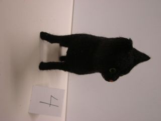 ANTIQUE GERMAN VELVETEEN BLACK CAT CANDY CONTAINER CA1910 4