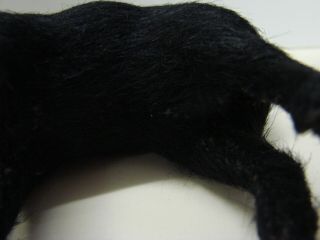 ANTIQUE GERMAN VELVETEEN BLACK CAT CANDY CONTAINER CA1910 6