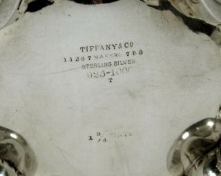 Tiffany Sterling Covered Bowl c1891 Chrysanthemum 9