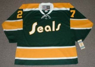 GILLES MELOCHE California Golden Seals 1972 CCM Vintage NHL Hockey Jersey 2