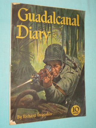 Rare Wwii Comic Book Guadalcanal Diary Usmc Us Marines Tregaskis 1943