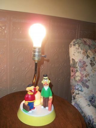 Vintage Child ' s TABLE LAMP & NIGHT LIGHT Sesame Street BERT & ERNIE Dolly Toy Co 4